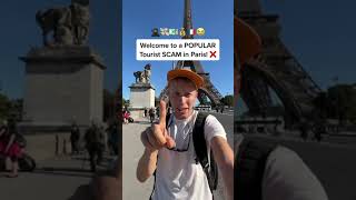 Exposing a POPULAR TOURIST SCAM in Paris, France! #shorts