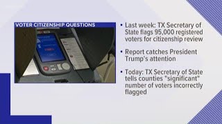 Texas officials backtracking after voter citizenship claim