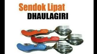 Sendok lipat multifungsi dhaulagiri (praktis,mudah dibawa,cocok untuk kegiatan outdoor)