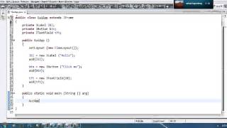 Java GUI Tutorial 2 - Adding Components to the window