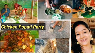 Authentic Chicken Moga Recipe || Marathi Recipe || Popati Party || How Popati Is Made