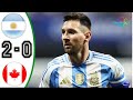 Argentina vs Canada 2-0 | Thrilling Match Highlights