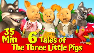 🔴Three Little Pigs and The Big Bad Wolf 🐷🐺|🔴 SIX Animated Fairytales for Kids💥