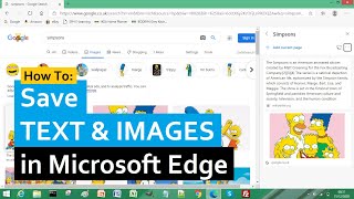 How to Save Text and Images in Microsoft Edge