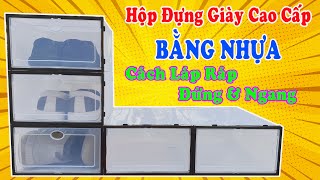 Hướng Dẫn Láp Ráp Hộp Đựng Giày Bằng Nhựa Cao Cấp Tiện Lợi | ThanhThuậnVlogs