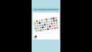Color and Shape Coding Games Printable #chanafavors