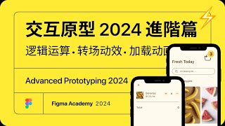 Figma 教學 2024｜高級原型設計——可交互购物App｜转场动效、加载动画以及利用variable实现逻辑运算！