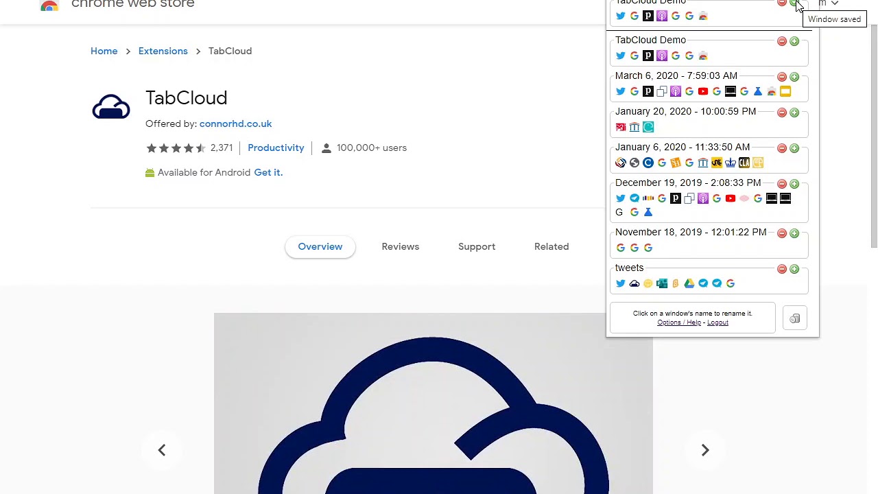 Tabcloud Chrome Extension Youtube
