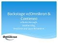 Backstage w/Omnikron and Conteneo