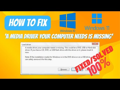 How to fix ‘A media driver your computer needs is missing’ error during Windows 10 / 11 installation