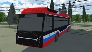 Micro-Trolleybus Simulator. Поездка на маршруте 4.