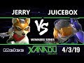 S@X 296 SSBM - Jerry (Fox) Vs. Juicebox (Sheik) - Smash Melee Winners Semis