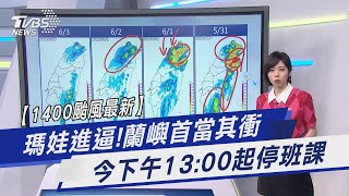 【1400颱風最新】瑪娃進逼!蘭嶼首當其衝 今下午13:00起停班課｜TVBS新聞@TVBSNEWS01