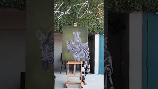 #zebra #animal #painting #acrylic #satisfying #canvas #trending #pitureart Artist Shruthi Challani