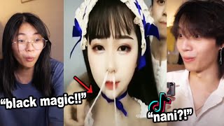 innocent asian siblings react to crazy asian makeup transformation