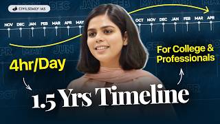 4Hr/Day with 1.5 Year Timeline for UPSC 2026 (College Students \u0026 Working Professionals)