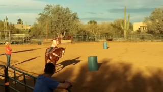 Gymkhana practice Jodi Scott School of Horsemanship 2015.1