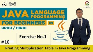 Printing Multiplication Table In Java Programming | Intellij Idea | JAVA Programming | Hindi & Urdu