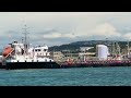 time lapse of maneuvering of the bunkering tanker cap sicie