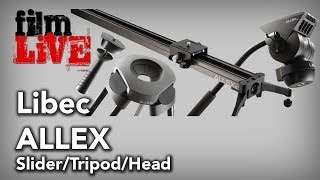 Libec ALLEX Tripod, Head, Slider Combo System - NAB 2014