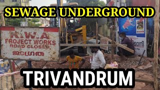 Trivandrum Sewage plant Underground Work processing