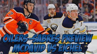 Edmonton Oilers vs Buffalo Sabres Game Preview | McDavid VS Eichel Fighting for Playoff Life