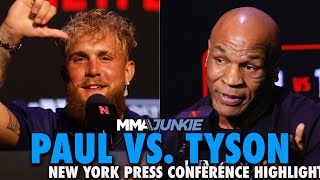 Mike Tyson Warns Jake Paul to 'Fight Like His Life is Depending On It' | Press Conference Highlights