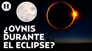 ¿Ovnis presenciaron el eclipse solar? Jaime Maussan comparte video de objeto alargado en el cielo