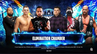 Jimmy Uso vs Gunther vs Tonga vs Dominik vs Finn vs Stone Cold Elimination Chamber Match WWE 2K24