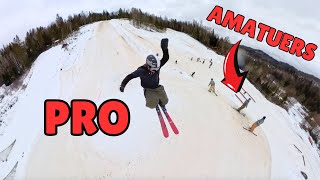 10 Amateurs VS Pro Skier in Game of S.N.O.W. - (Ft. Innerking Goggles)