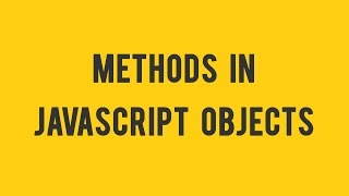 Learn Methods in JavaScript Objects in Hindi by vishAcademy
