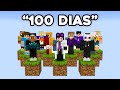 SOBREVIVENDO 100 DIAS EM TODOS OS SKYBLOCKS DO MINECRAFT - O FILME