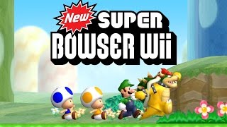 New Super Bowser Wii - All 9 Worlds Full Game (All Star Coins)