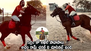 Akkineni Akhil Horse Riding And Looks Like Ram Charan ||Dr.RK Goud| |Dr.RK Goud| TFCCLIVE