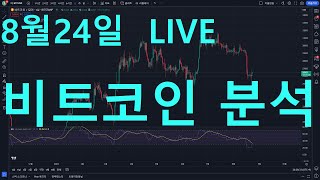 23년 8월 24일 비트코인 실시간 분석  / 자리는 예상과 대응