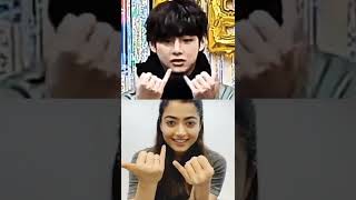 Taehyung & Rashmika finger tutting#taehyung#rashmikamandanna #bts