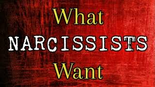 What Narcissists Want *NEW*