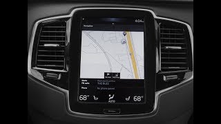 Navigation Tutorial - The layout, using Voice Command, & Manual input of Volvo XC90 XC60 XC40 S90