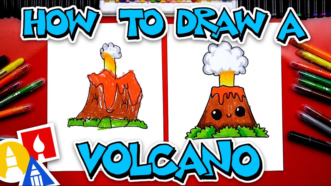 How To Draw A Volcano Step By Step Beginner S Guide Drawings Easy