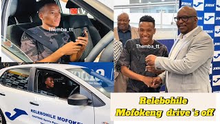 Relebohile Mofokeng drives off in his Polo