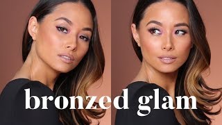 BRONZE | Full Coverage Glam Summer Makeup | Aja Dang