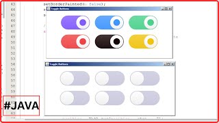 Java - How to Design JToggleButton in Java NetBeans - Animated Toggle Buttons [ With Source Code ]