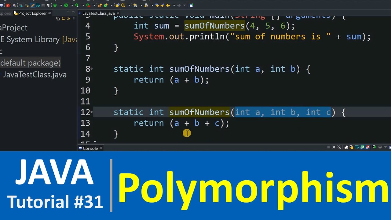 Java Tutorial #31 - Polymorphism In Java Programming (Java OOPS) - YouTube