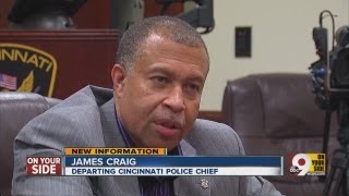 Outgoing Cincinnati Police Chief James Craig holds final news conference