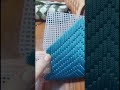 طريقة عمل شنطه شبك كنفاه سواريه بغرزة الاسهم الهرميه plastic canvas stitch باسهل طريقه للمبتدئين