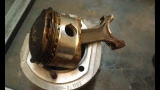 PISTON  RING  INSTALLATION  TVS  OL  የ  ሞተር  ፒስተን   ፋሻ   አደራደር