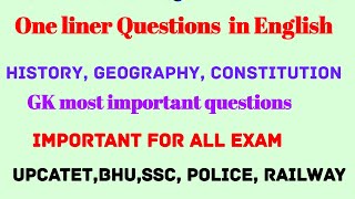 Full Gs (Geography, History, Constitution) || Most Important Questions Gk || By Ashish sir