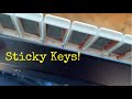 Roland JV-80 sticky keys clean up