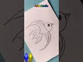 drawing bird using number and letters drawing art simplestrokes simple simpledrawing