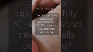 #didyouknow that the human body produces approximately 30-40 thousand new skin cells per minute?